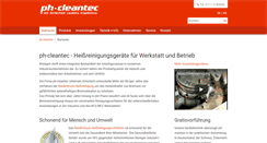 Desktop Screenshot of ph-cleantec.de