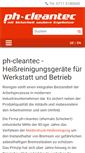 Mobile Screenshot of ph-cleantec.de